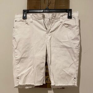Kensie Women's White Jean Shorts